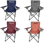HH7057 Custom Imprinted Heathered Folding Chair With Carrying Bag